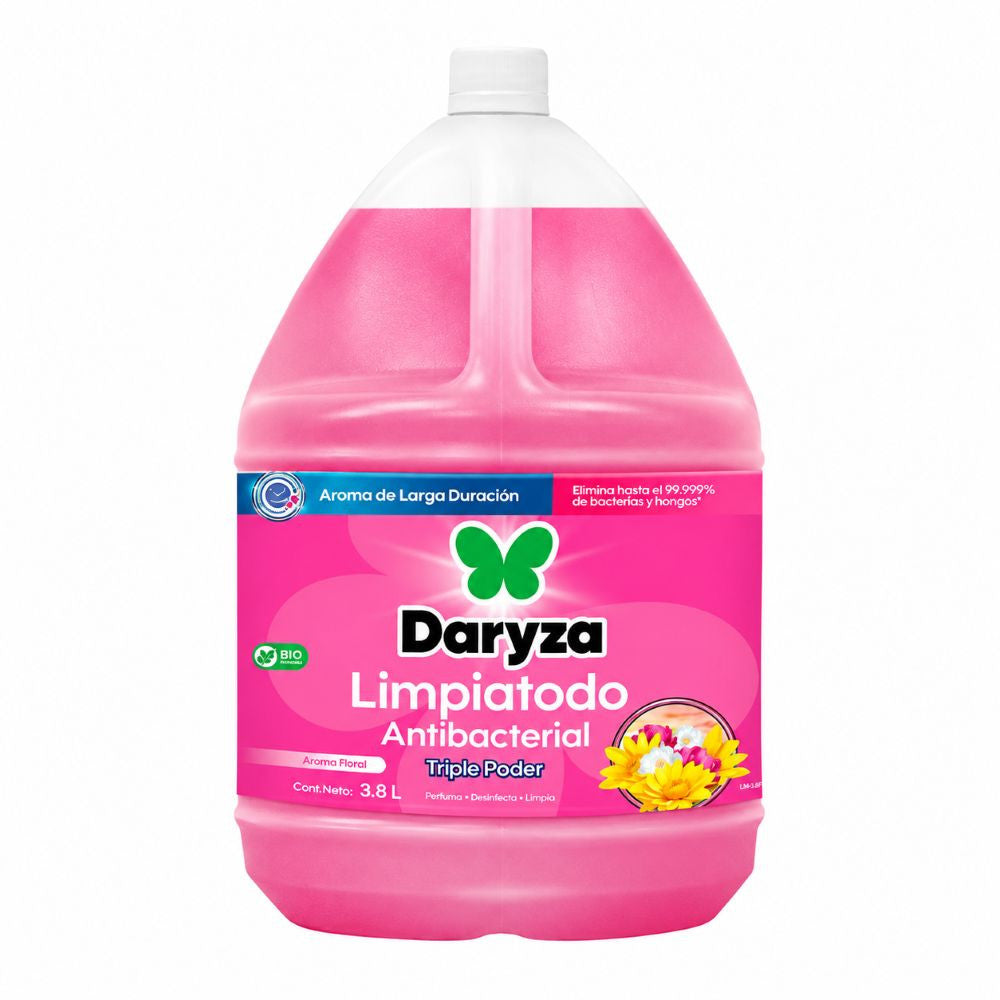 Limpiatodo antibacterial floral galón 3.8 lt Daryza