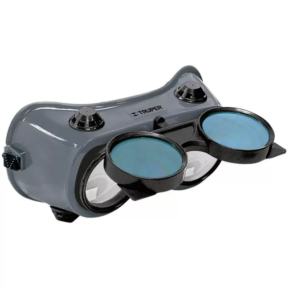 Gafas para soldar con 4 valvulas sombra 6 Truper 14282