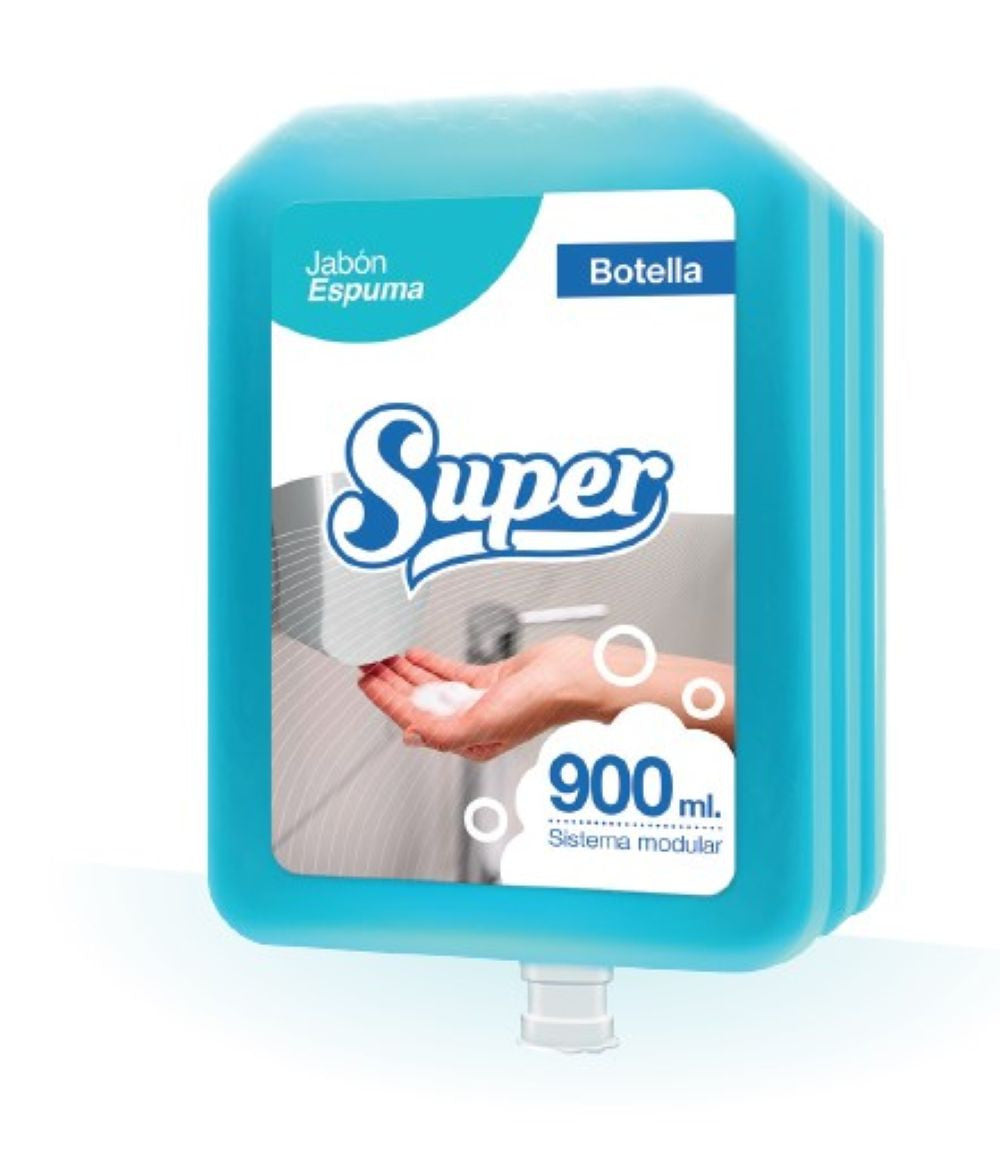 Jabón espuma x 900 ml Super