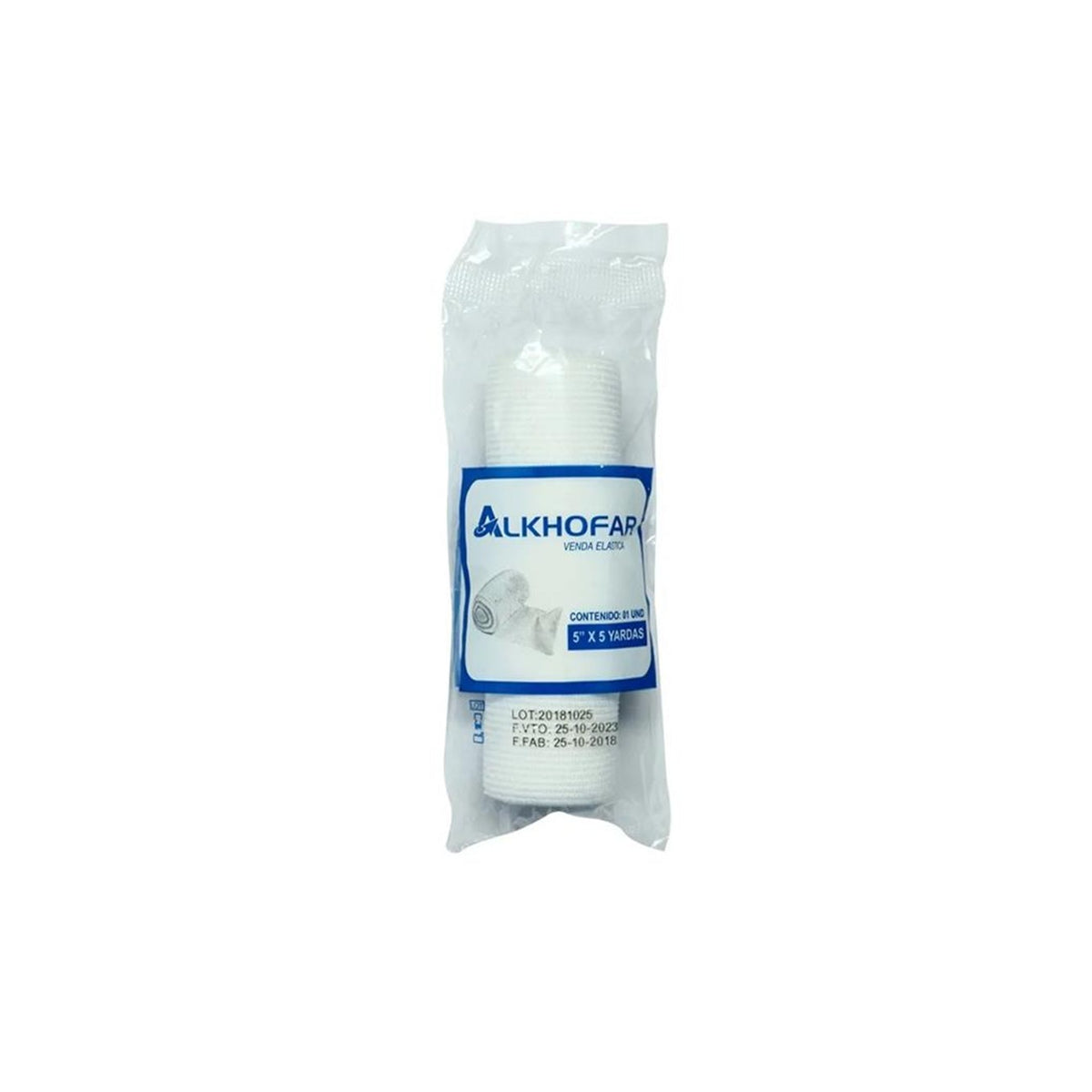 Venda elastica 5" x 5 yardas x1 und Alkofarma