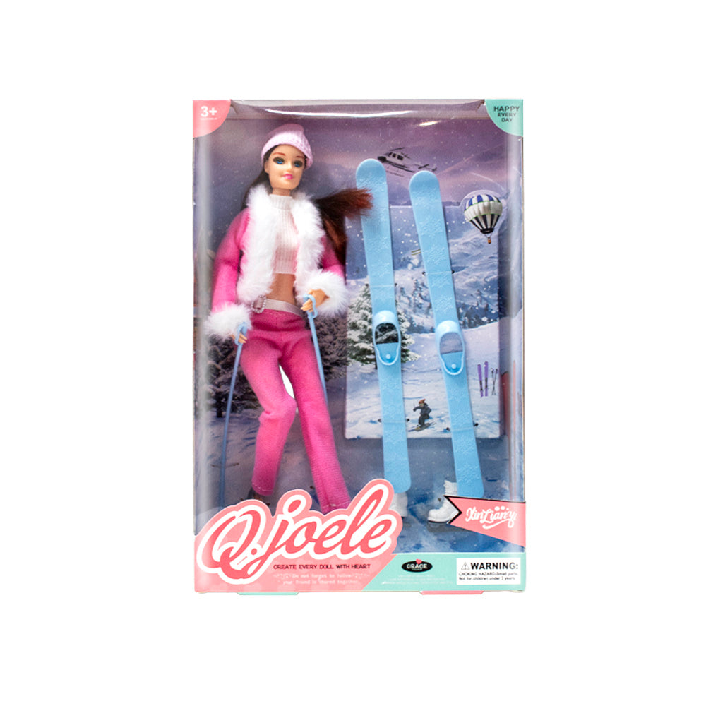 Muñeca fashion con snowboard