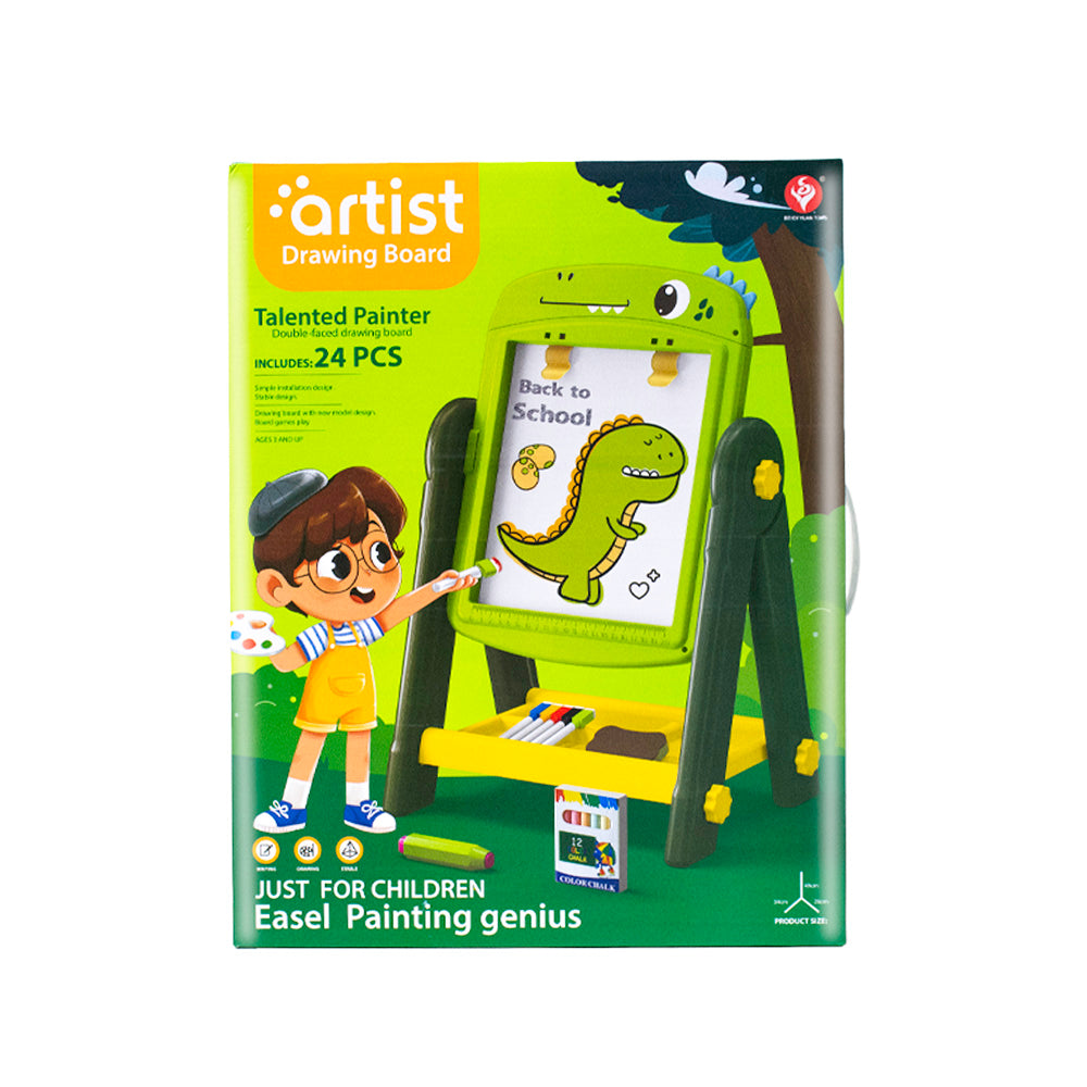 Pizarra mágica con atril dino