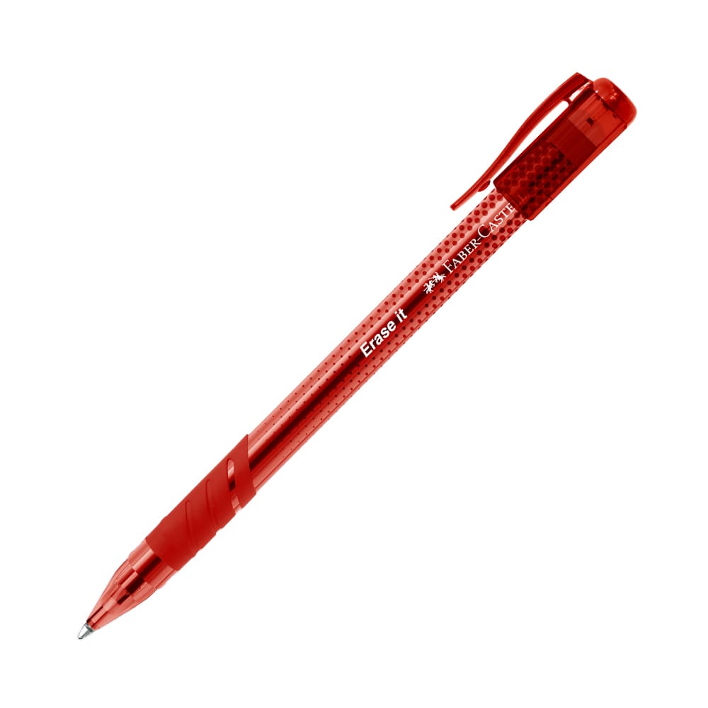 Lapicero borrable rojo Erase IT Co Iny 0,7mm Faber Castell