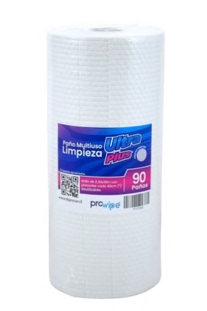 Rollo paño gofrado ultra plus x80 36m 90 hojas Prowipe