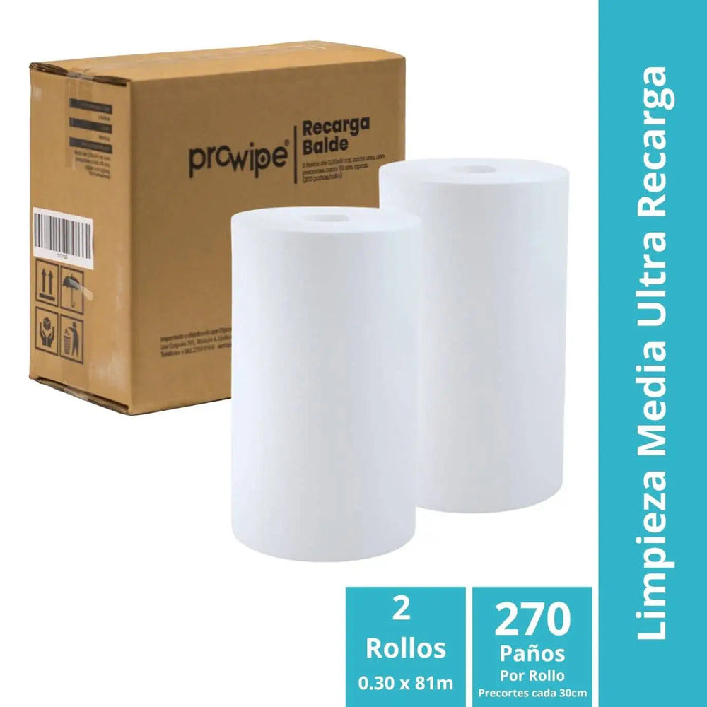 Rollo paño limpieza ultra x70 30cmx81mt 270HJ Prowipe PQ2