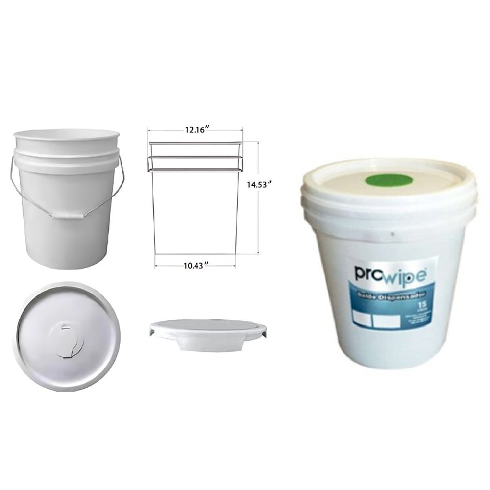 Balde dispensador p/paño 15lt Prowipe 1117705