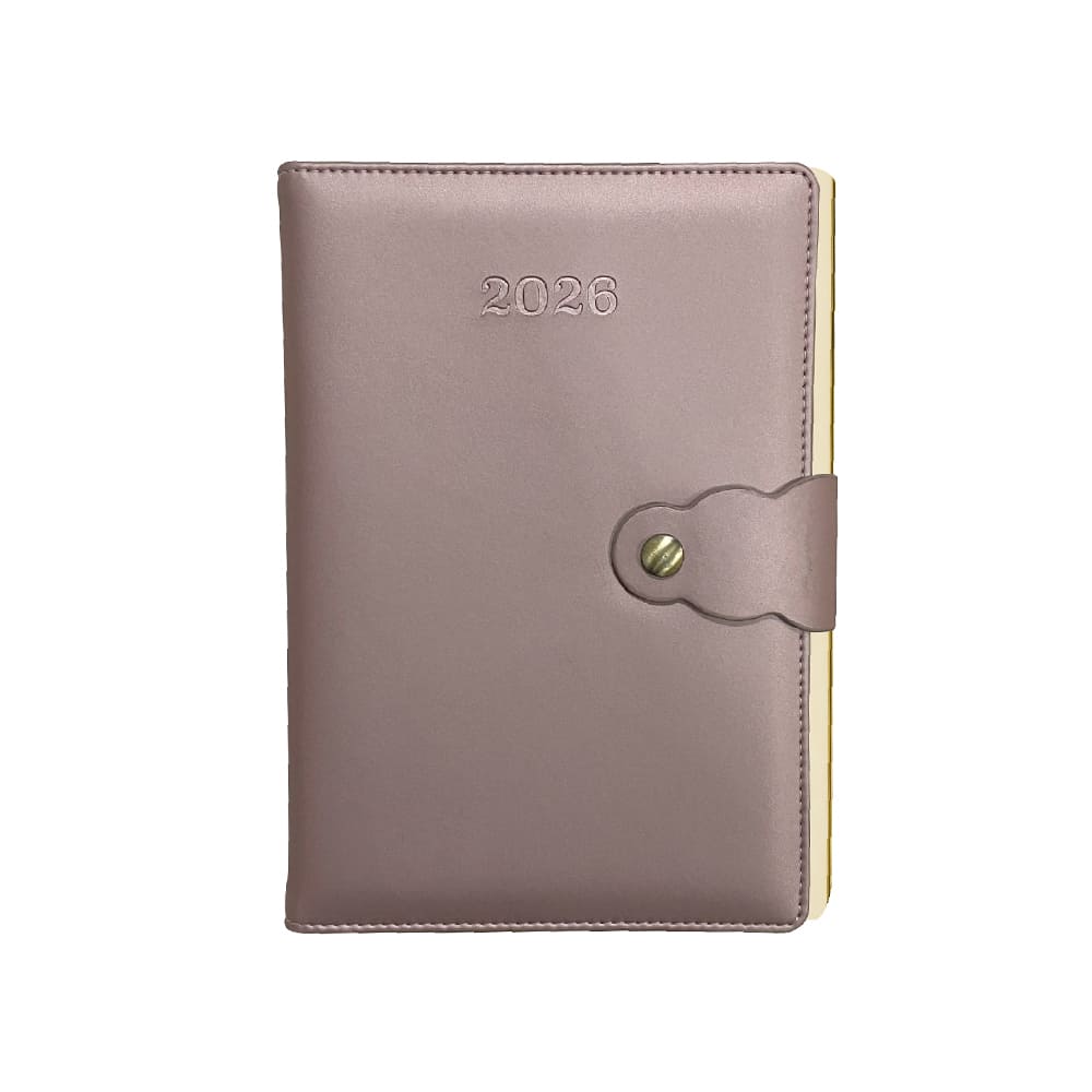 Agenda 2026 Vintage rosa metálico Layconsa