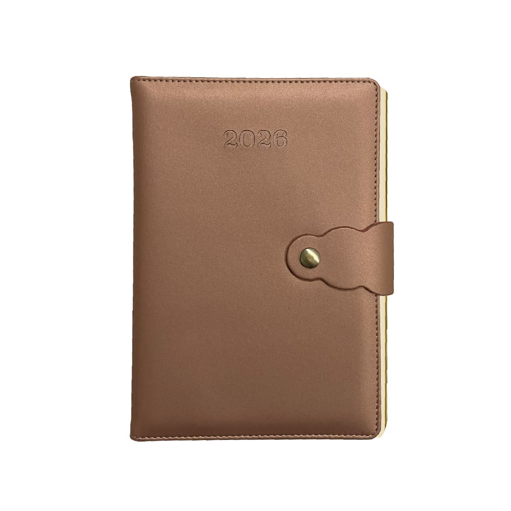 Agenda 2026 Vintage marrón metálico Layconsa