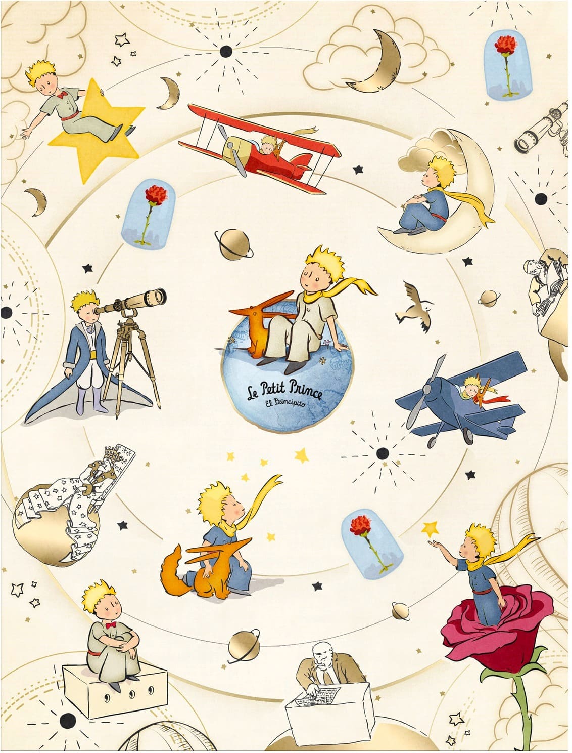 Agenda 2026 principito escritorio semanal espiral