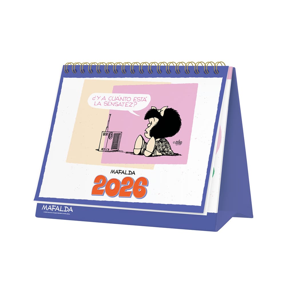 Carlendario de escritorio 2026 Mafalda