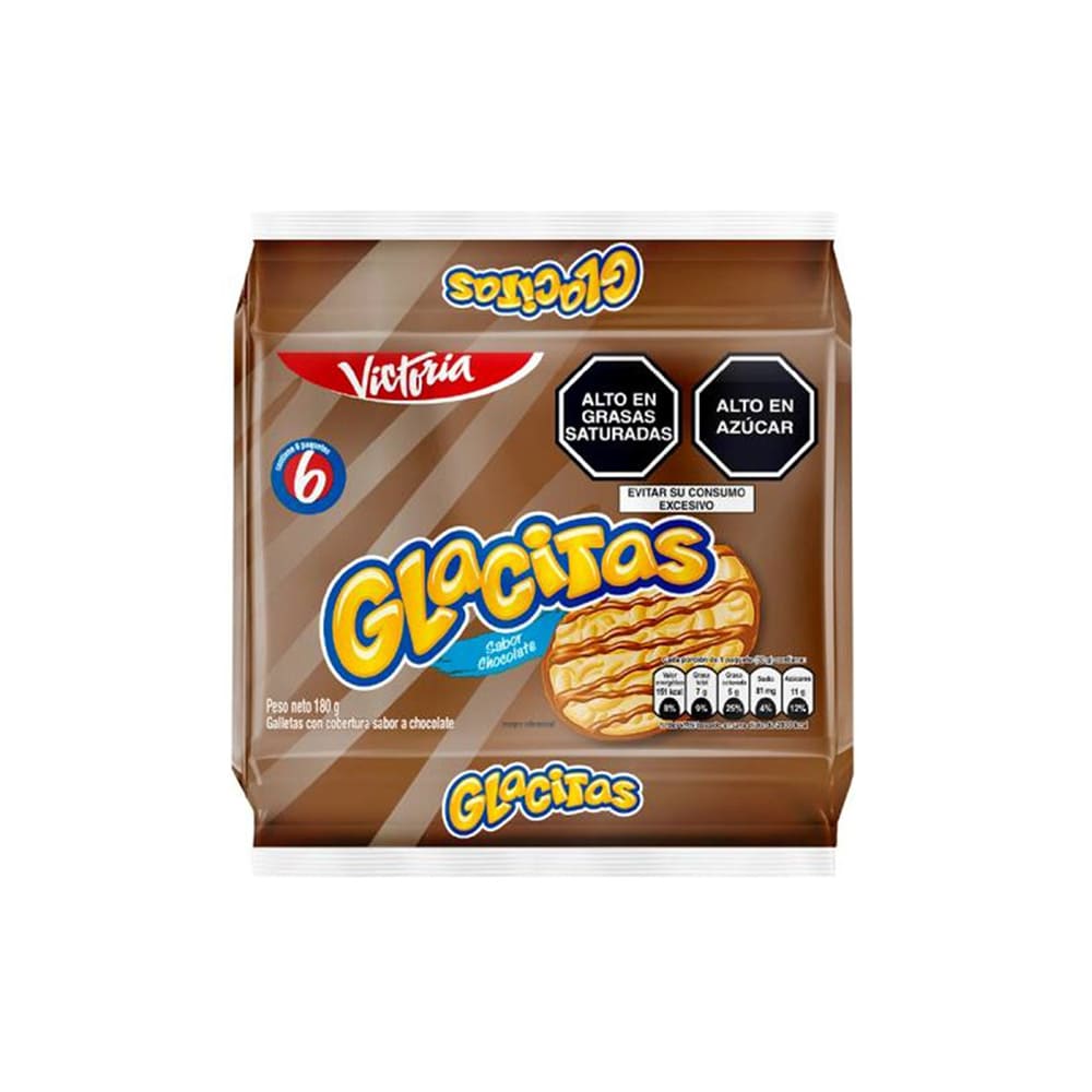 Galleta Glacitas chocolate 30gr x 6 und Victoria