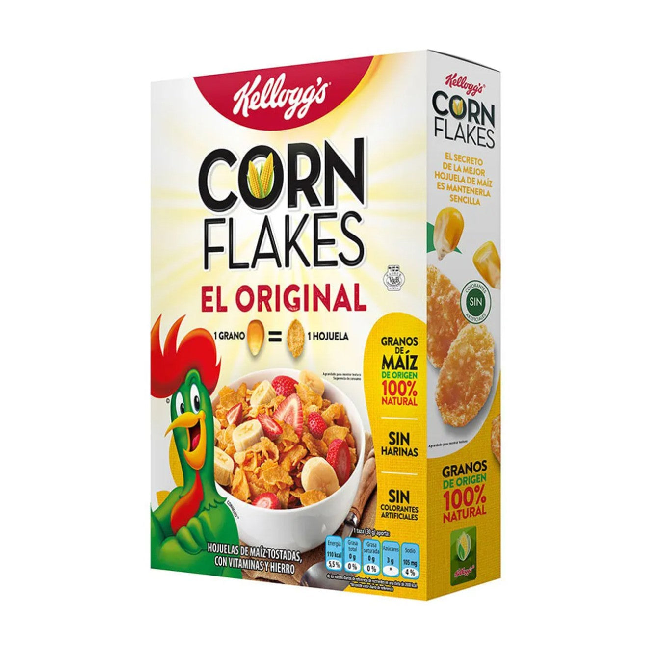 Cereal corn flakes caja 410gr Kelloggs
