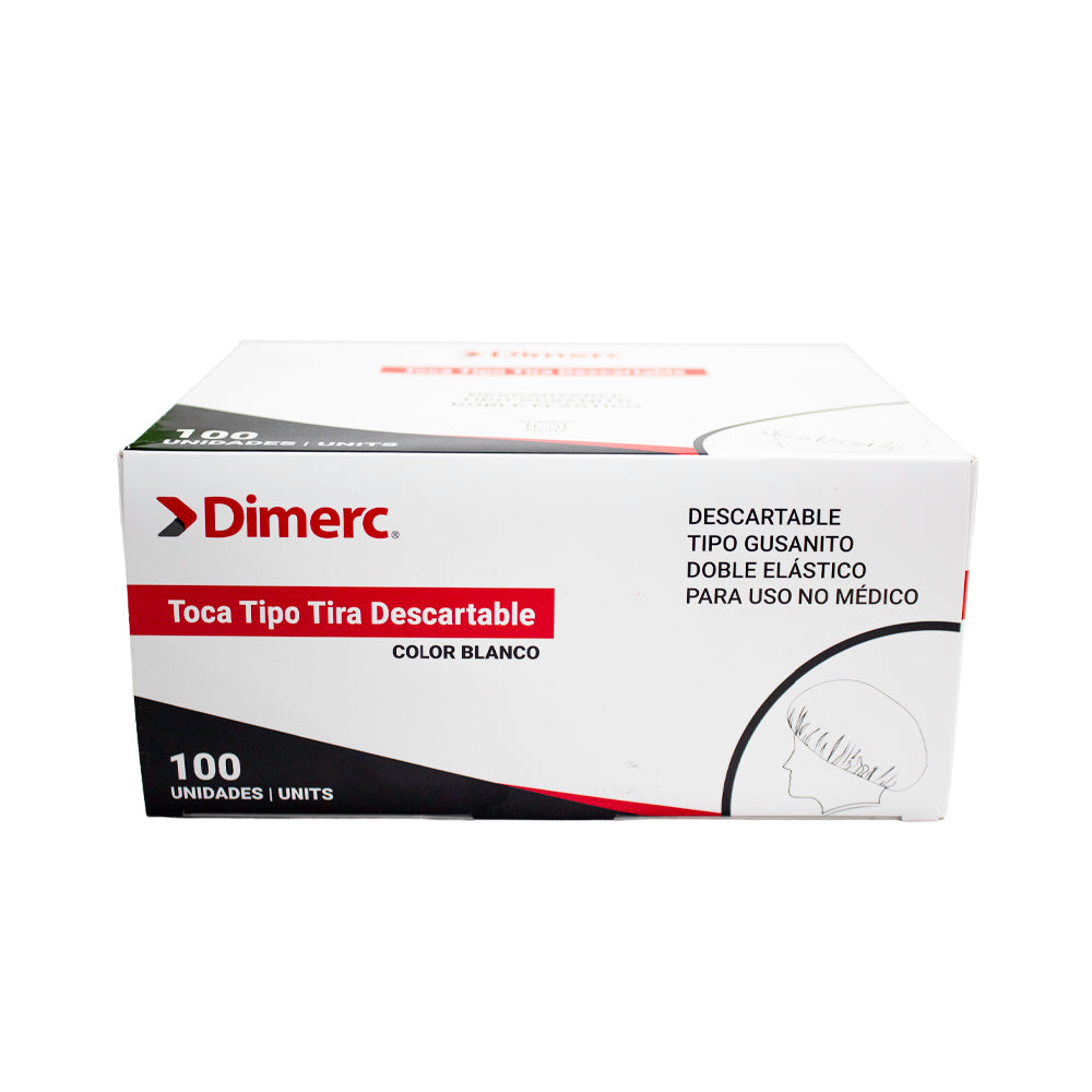 Toca desechable blanco CN202-B PQ100 Dimerc