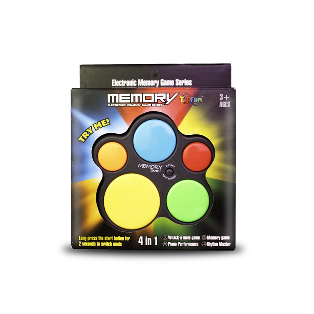 Juego de memoria con luz y sonido