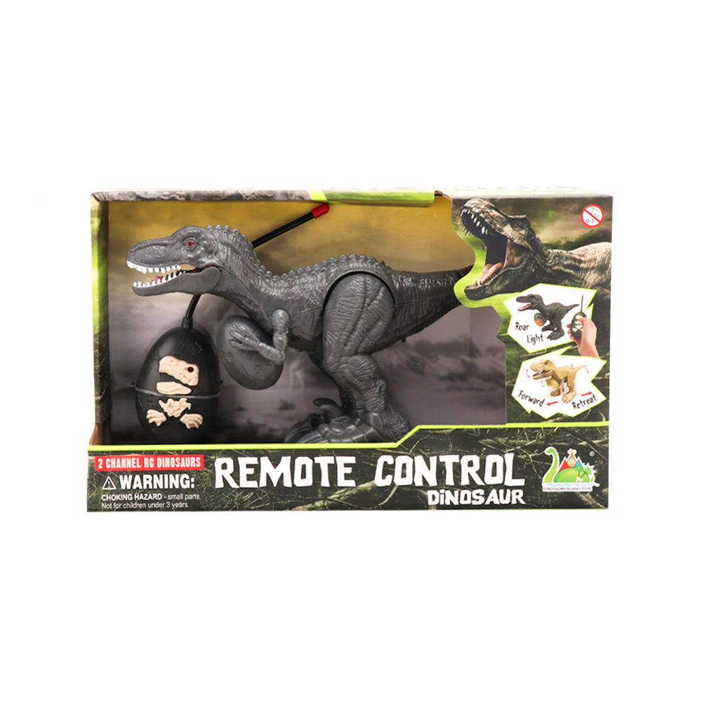 Dinosaurio a control remoto con luz y sonido