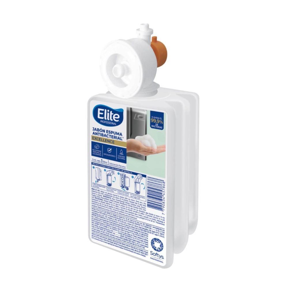 Jabon espuma antibacterial multiflex 1lt Elite
