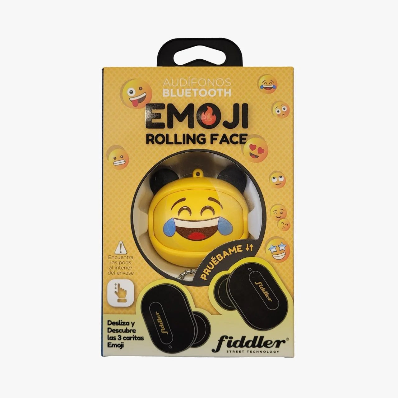 Audfono bluetooth rolling face emoji Fiddler