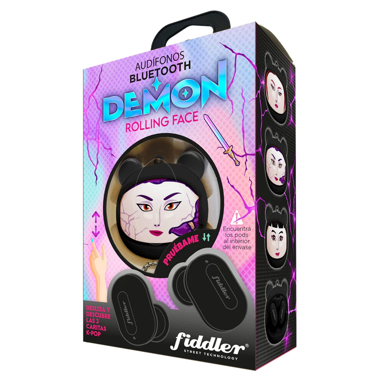 Audífonos bluetooth demon rolling face Fiddler