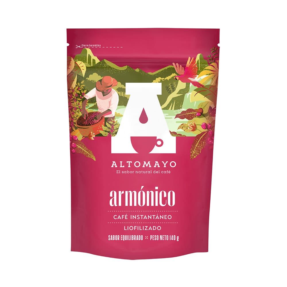 Café instantáneo armónico doypack 140 gr Altomayo