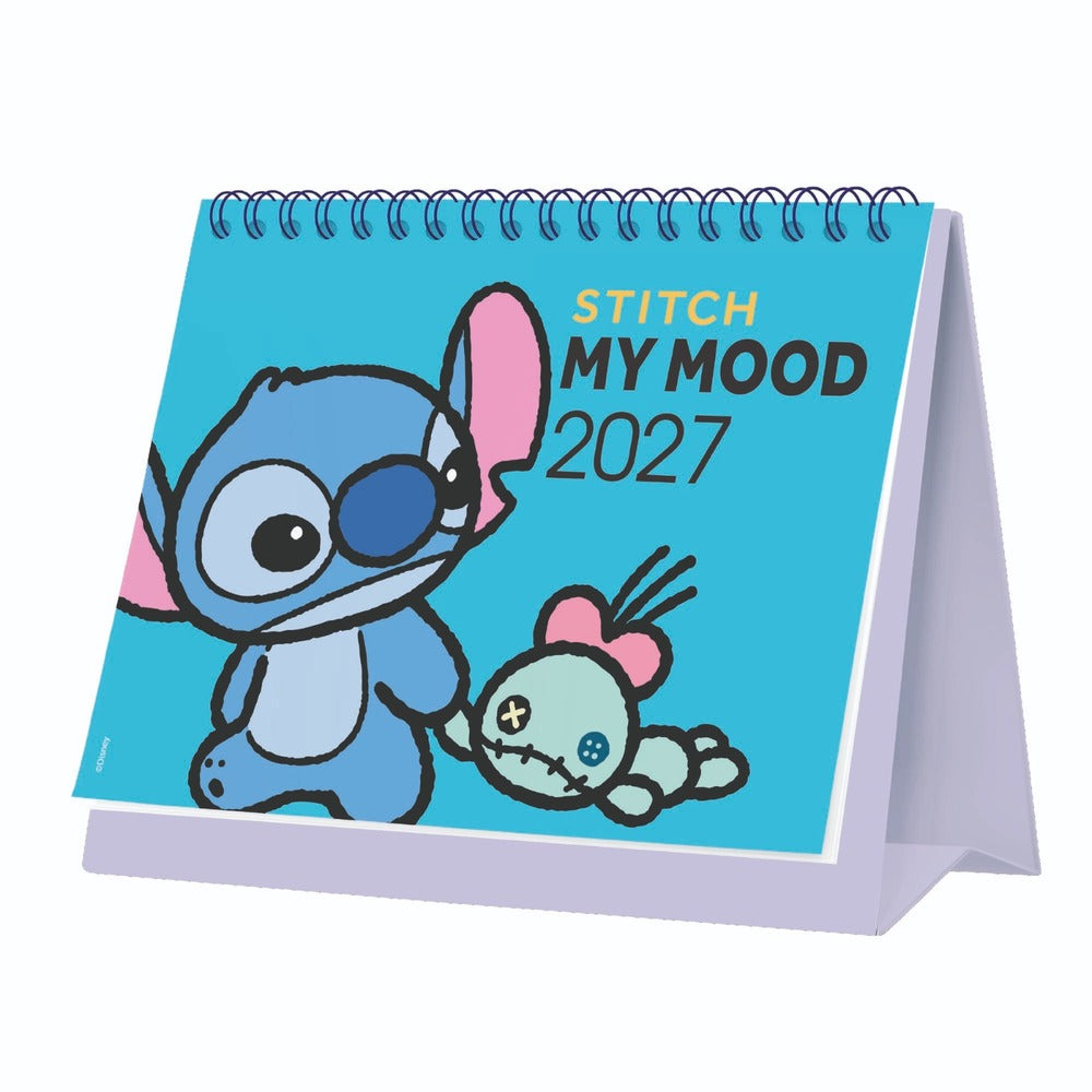 Calendario 2027 escritorio Stitch