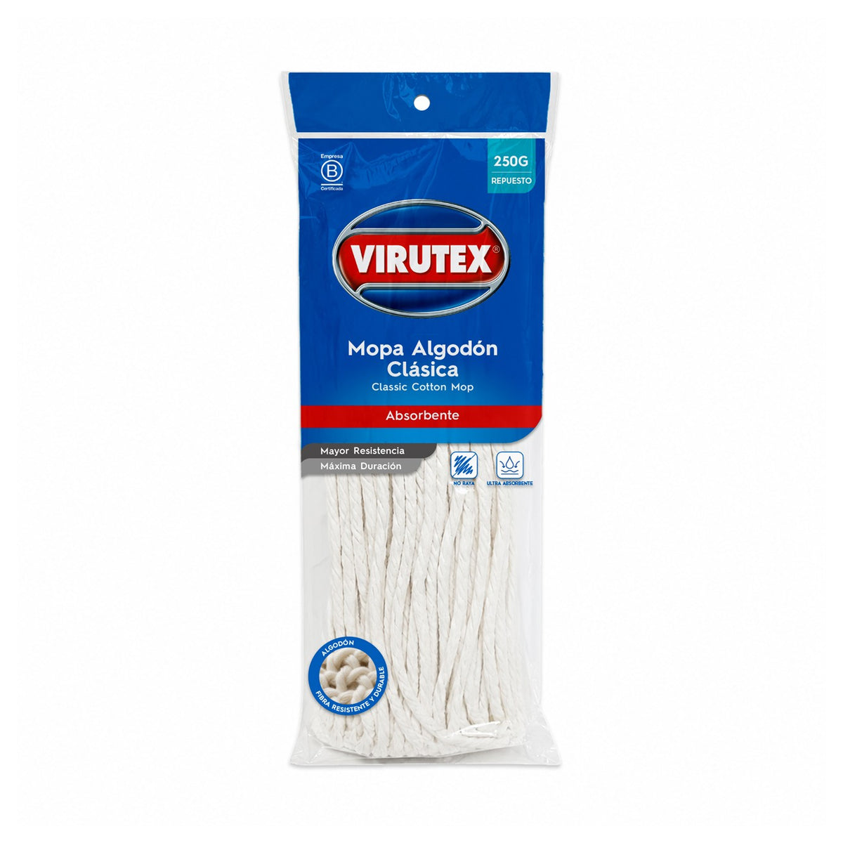 Rpto Trapeador (Mopa) Algodon 250Gr Virutex