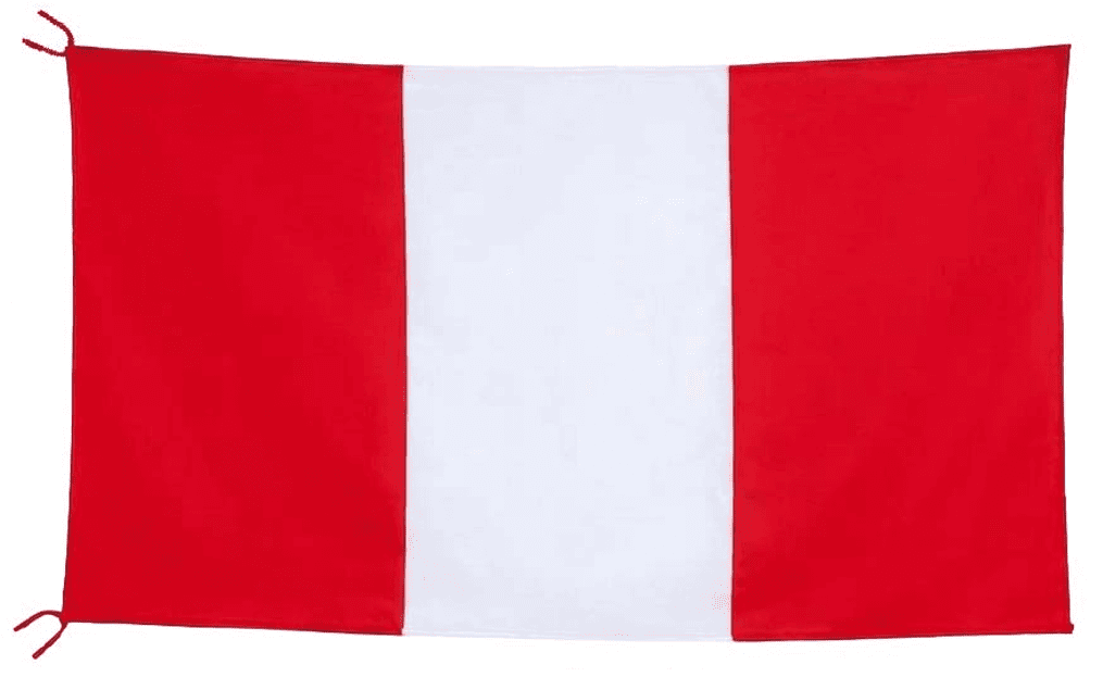 Bandera peruana 60cm x 90cm sin escudo
