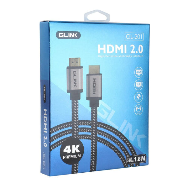Cable HDMI 1.8 m v2.0 4k Glink