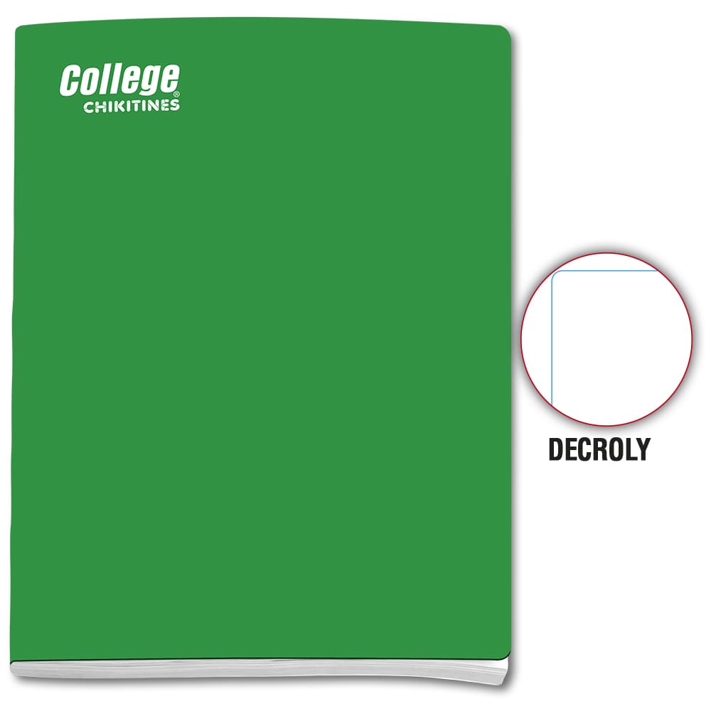 Cuaderno engrapado decroly A4x80 hojas Chikitines College
