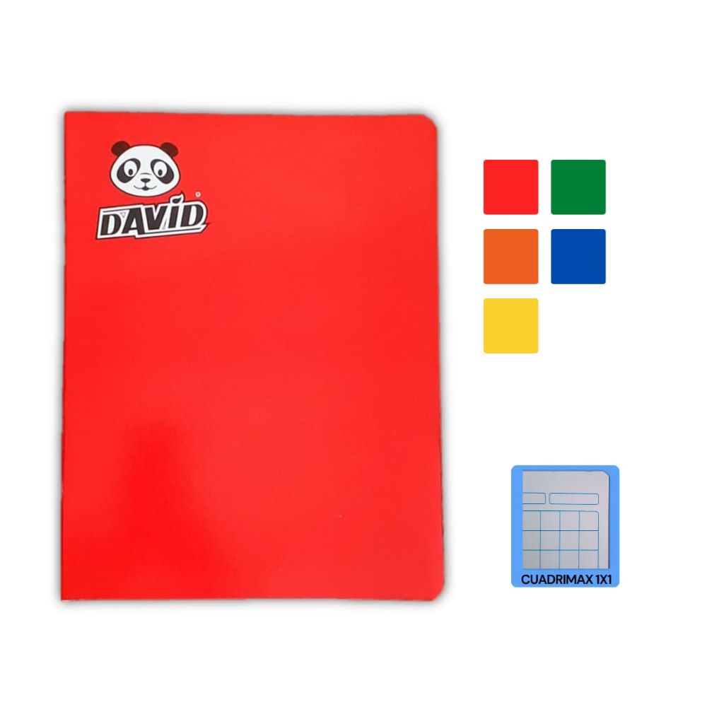 Cuaderno engrapado cuadrimax 1x1 A4x80 hojas David