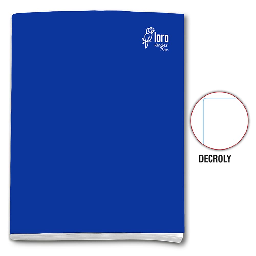Cuaderno engrapado decroly A4x80 hojas Loro
