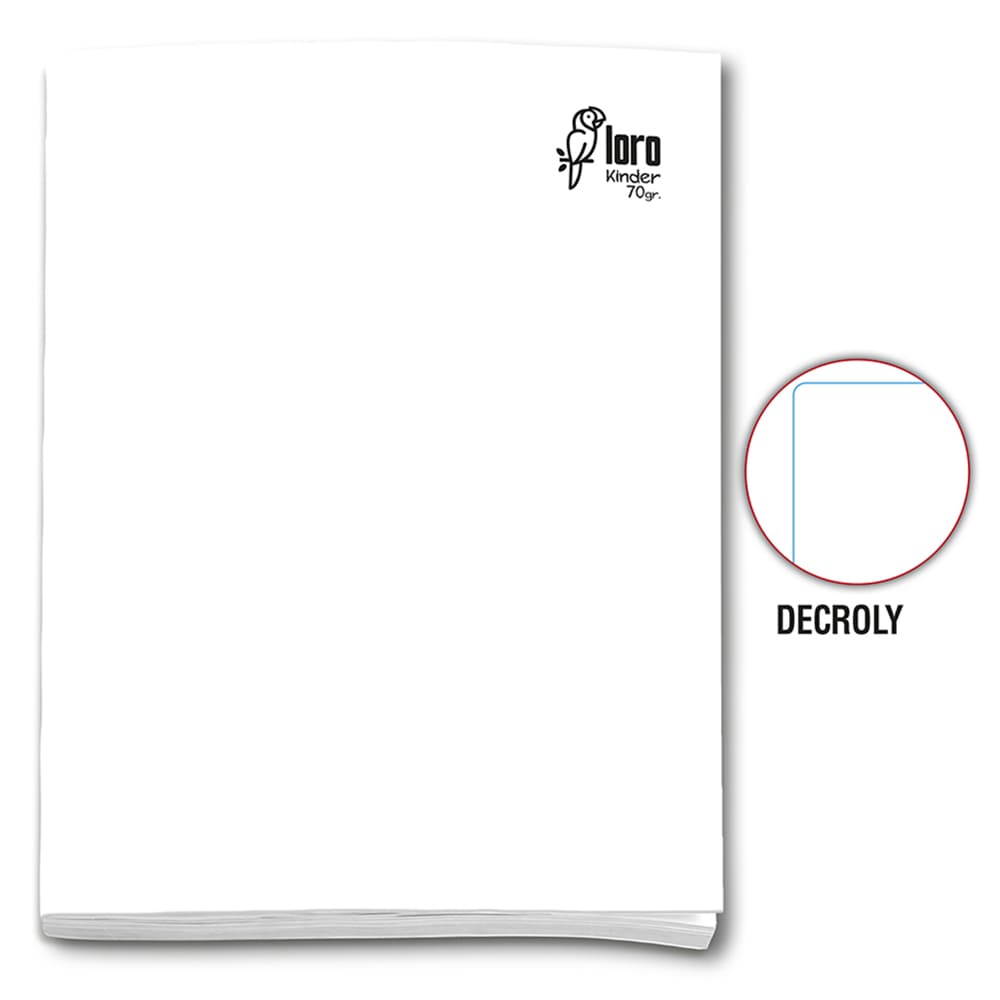 Cuaderno engrapado decroly A4x80 hojas Loro
