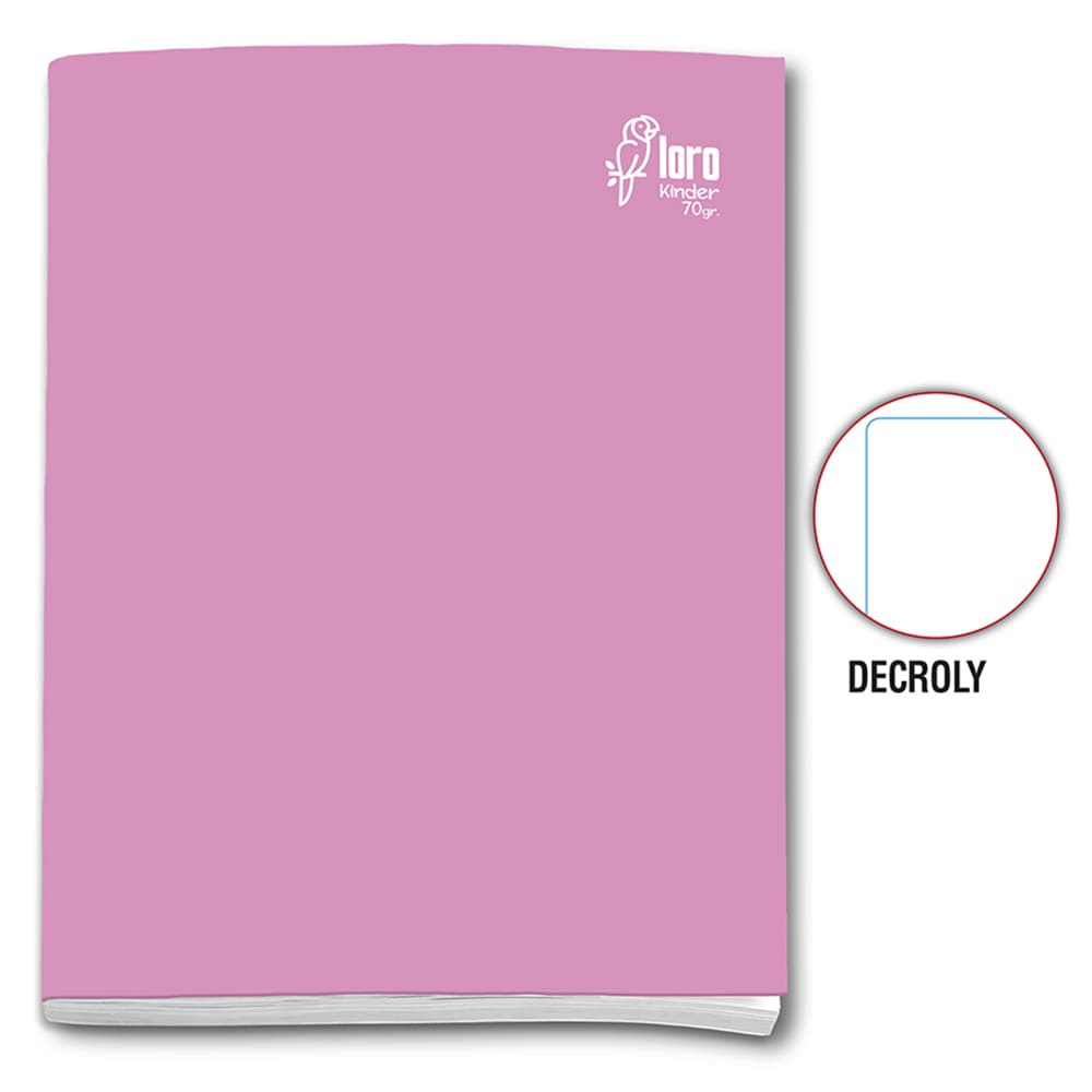 Cuaderno engrapado decroly A4x80 hojas Loro