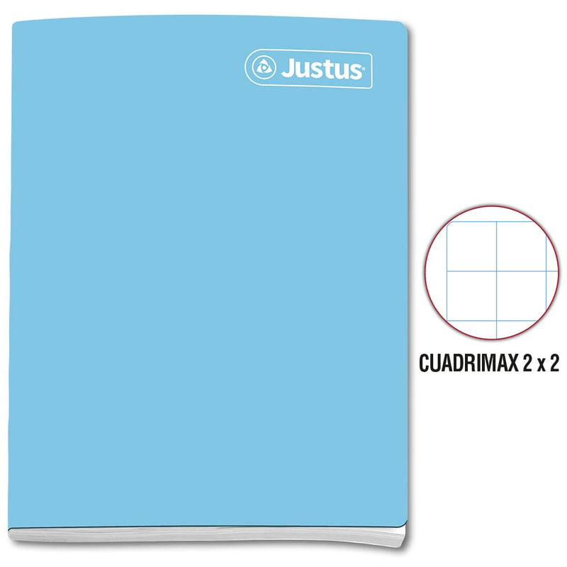 Cuaderno engrapado cuadrimax 2x2 A4x80 hojas Justus