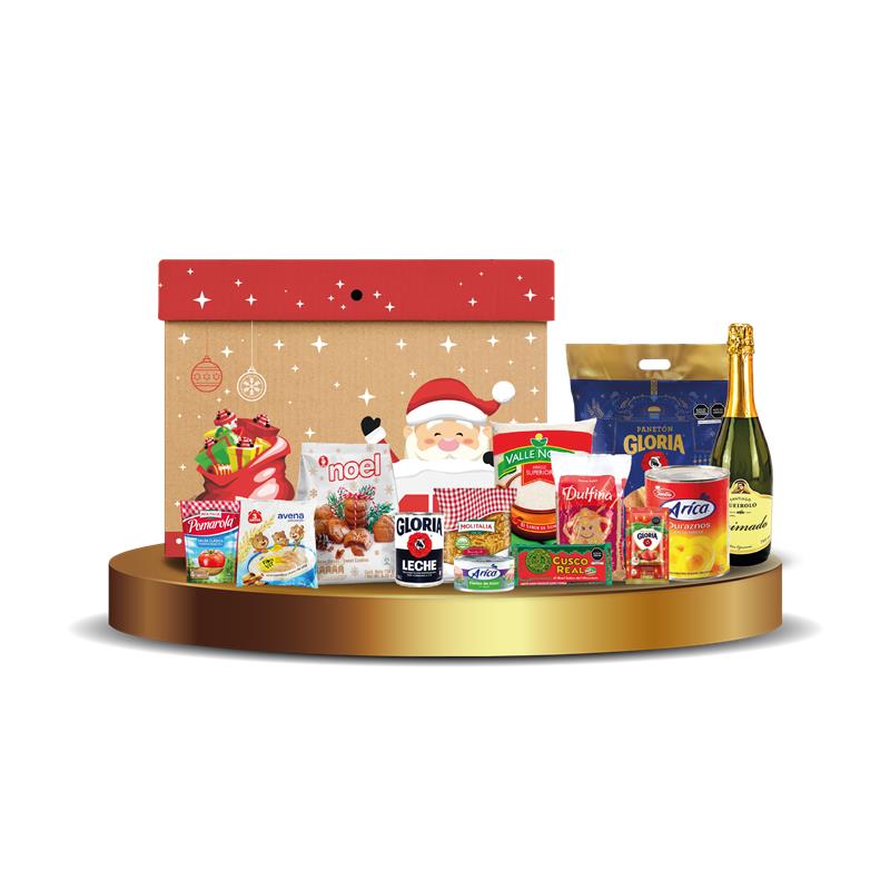 Caja navideña dulces y regalos 2025