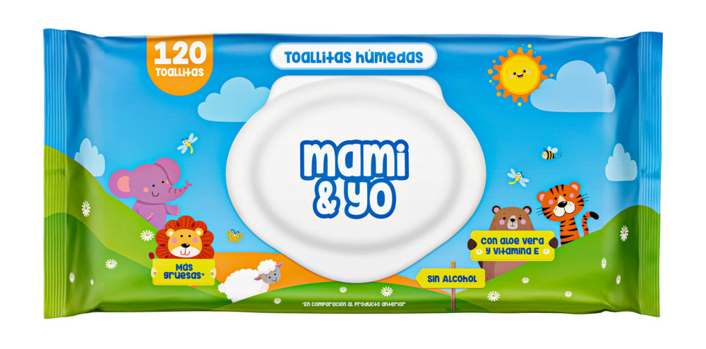 Toallitas húmedas Mami y Yo 120 und