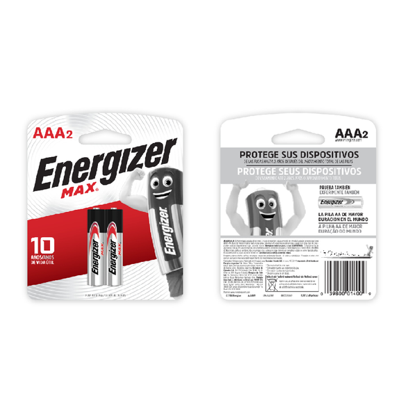 Pila AAA x 2und 1.5v Max Energizer