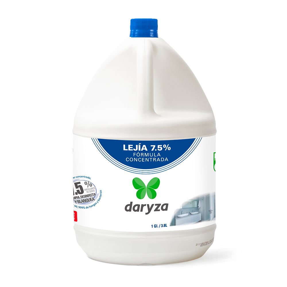 Lejia concentrada 7.5% galón 3.8 lt daryza