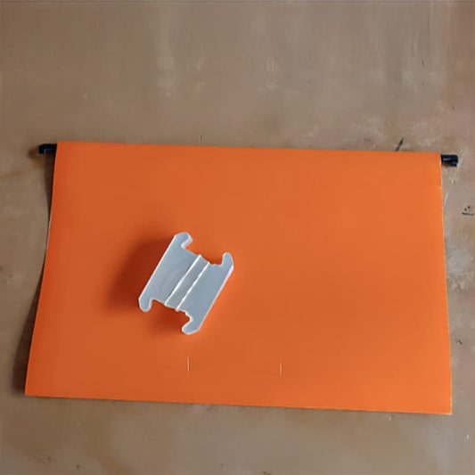 Folder colgante varilla oficio color naranja Genérico