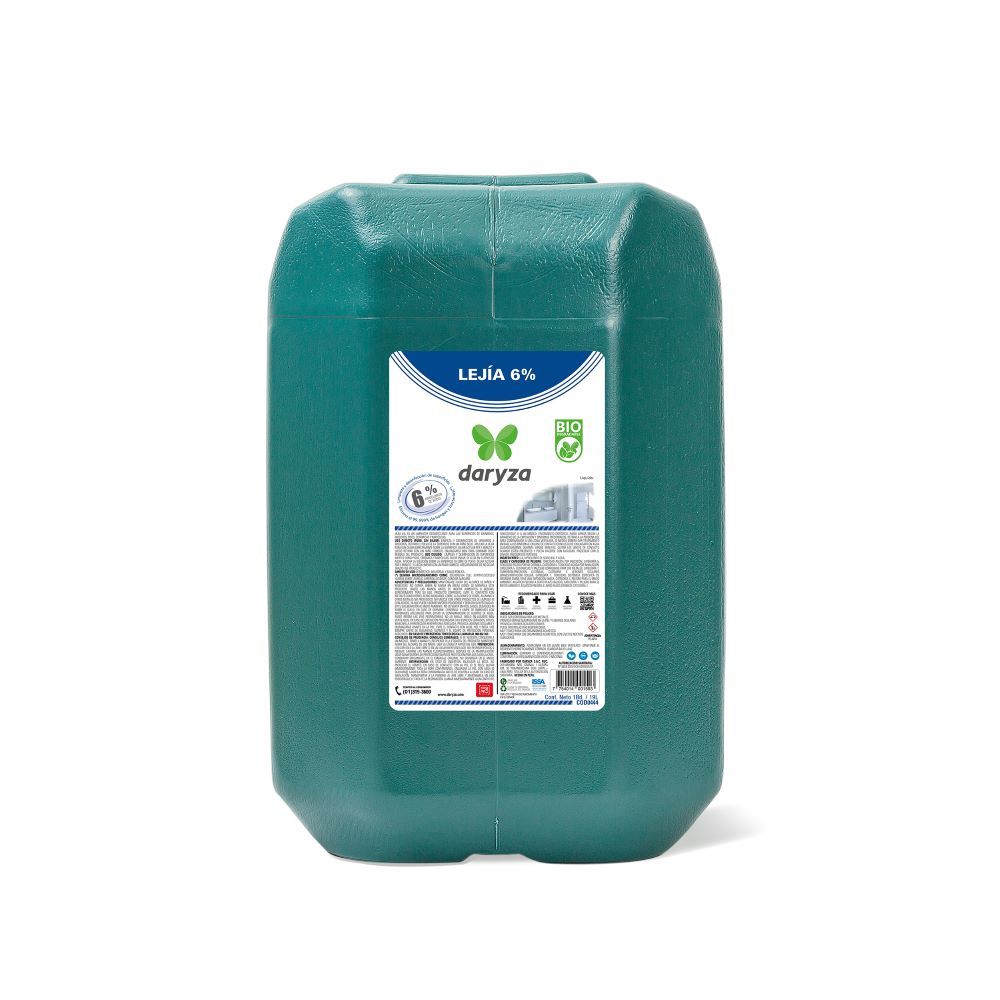 Lejia ecolimpio 6% bidón 19 lt daryza