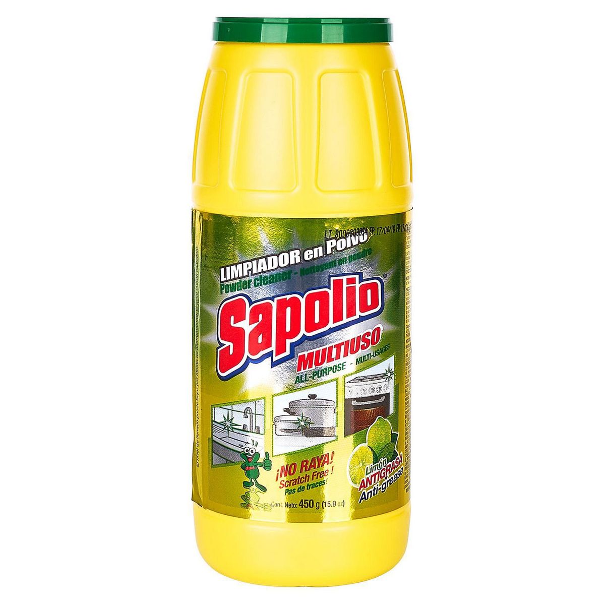 Limpiador multiuso en polvo frasco 450 gr Sapolio