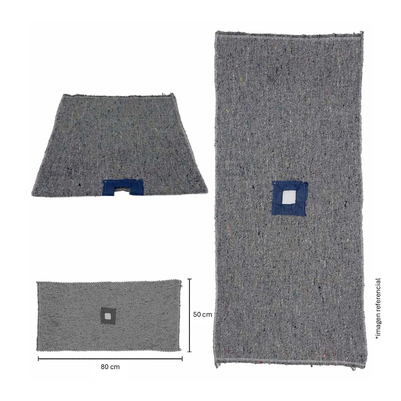 Trapeador yute con ojal 50 x 80 cm