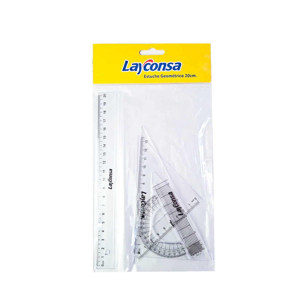 Estuche geometrico 20 cm Layconsa