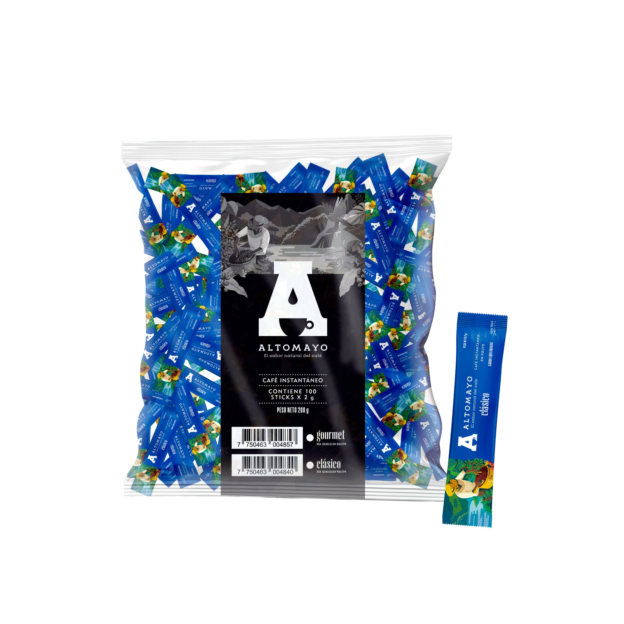 Café instantáneo clásico 2gr x 100 und Altomayo