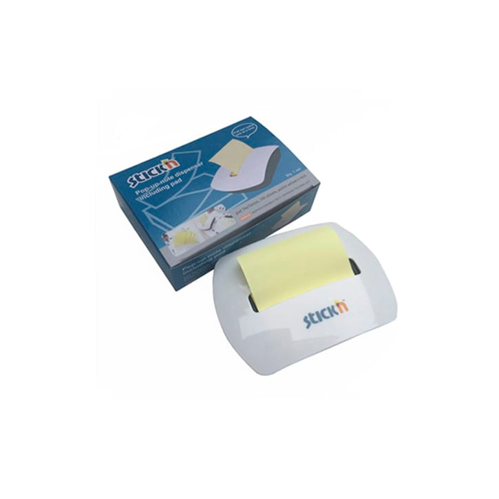 Dispensador nota adhesivas pop up 21368 b + nota amarilla Stickn