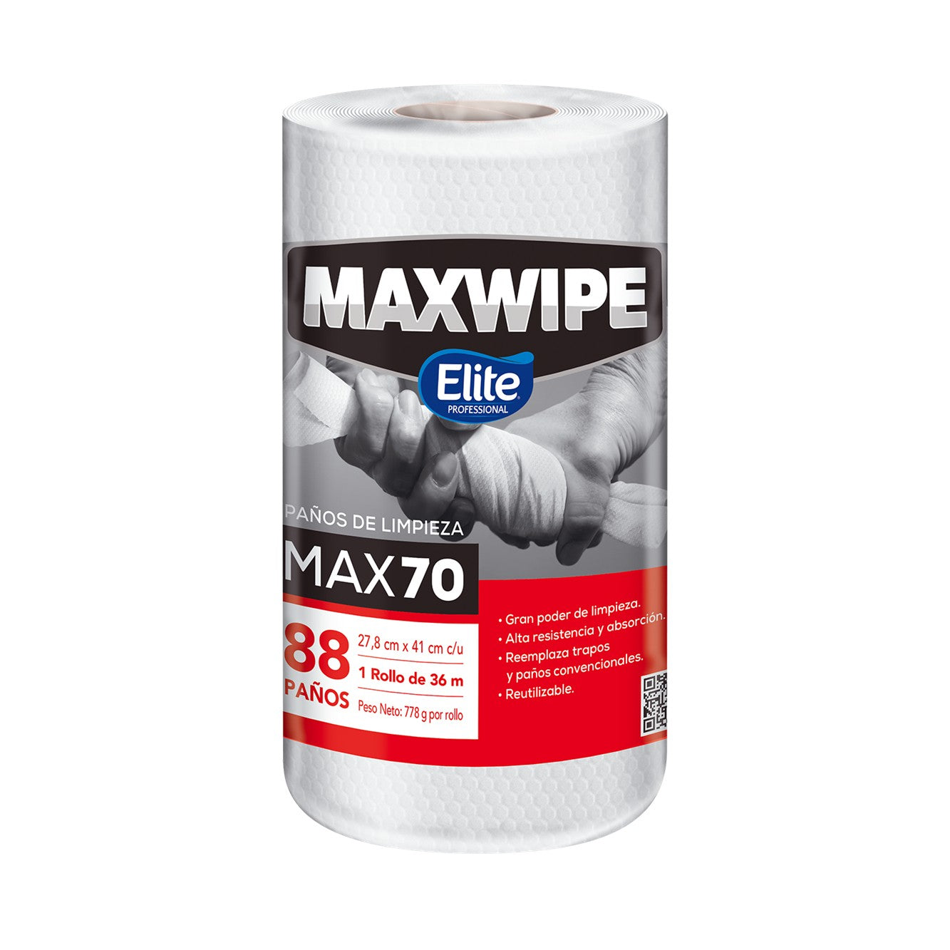 Paños de limpieza rollo x 88 unid Maxwipe