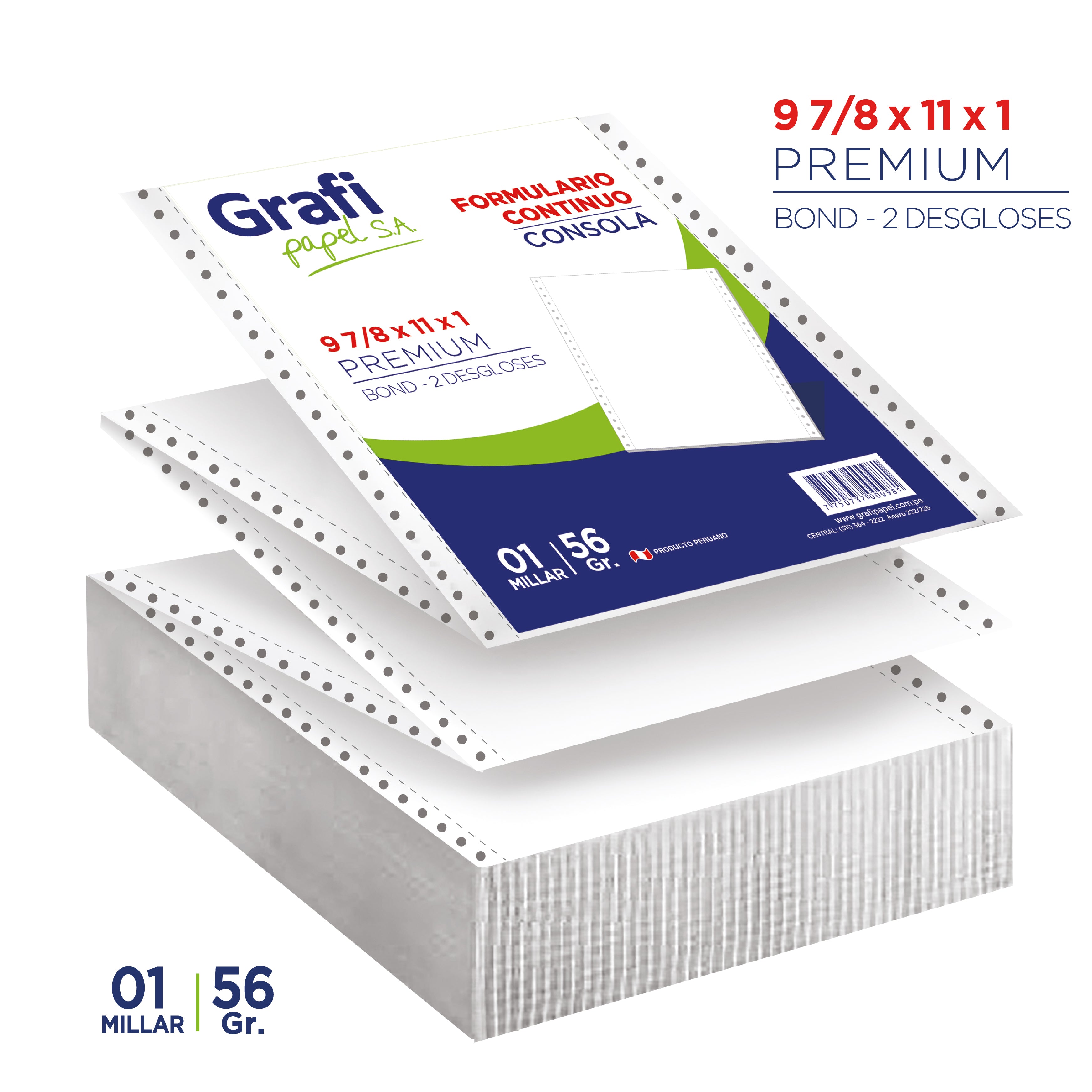 Consola 9 7/8x11x1 56gr 1 mill Grafipapel