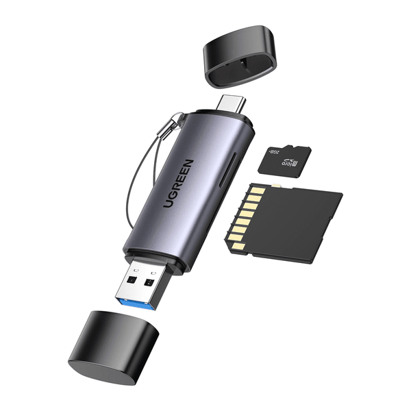 Adaptador SD a USB a 3.0 y tipo C Ugreen
