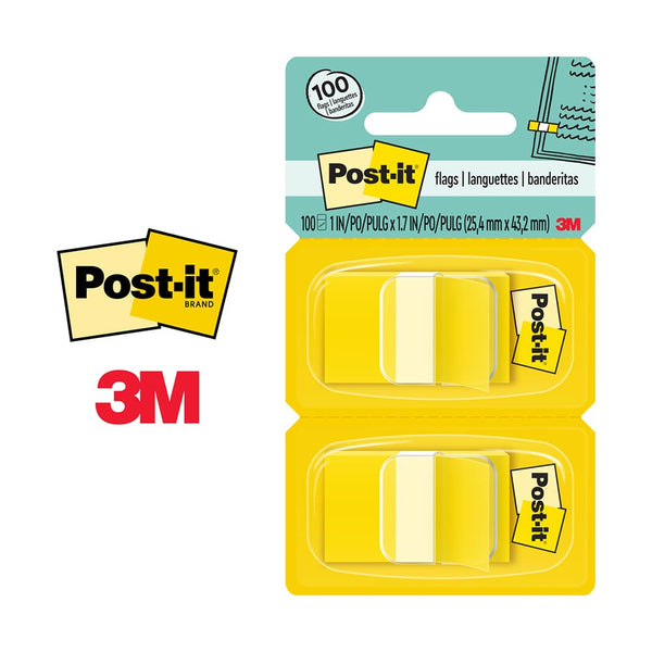 Banderitas adhesivas amarillo Post It 3M