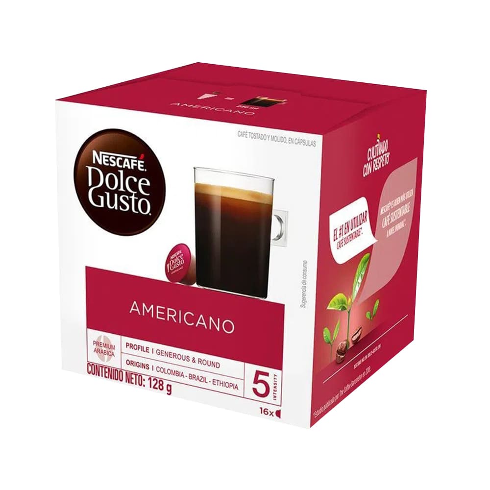 Café Nescafé americano Dolce Gusto