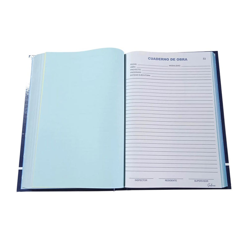 Cuaderno de obra rayado autocopiativo A4x100 hojas Grafiresa